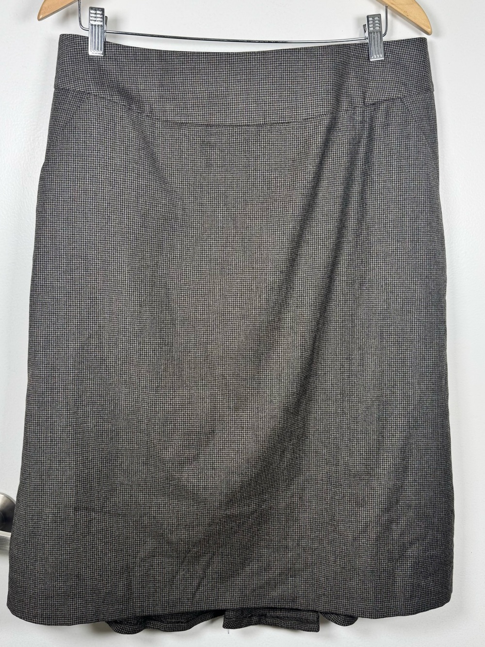 Banana Republic Wool Brown Tweed A Line Midi Skirt Women’s 14 NEW W Rags Preppy